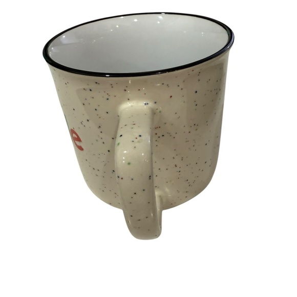 Google Spotted 12 oz. Camp Style Ceramic Coffee Mug Confetti dots camp Kitschy - Picture 5 of 5